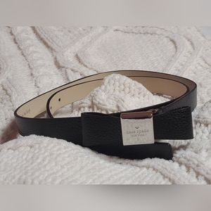 Kate Spade Belt w/ Bow, Black. Size Large.